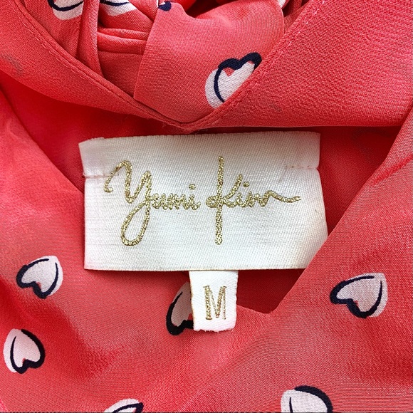 Anthropologie Yumi Kim Silk Heart Print Mini Dress - Picture 6 of 16